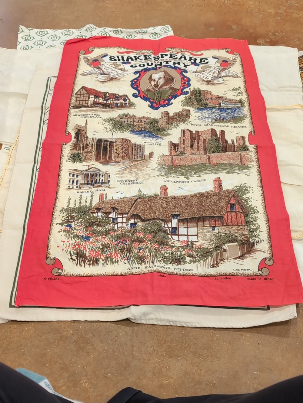 Lot Of 11 Patterned Linens/Tea Towels/Bandana